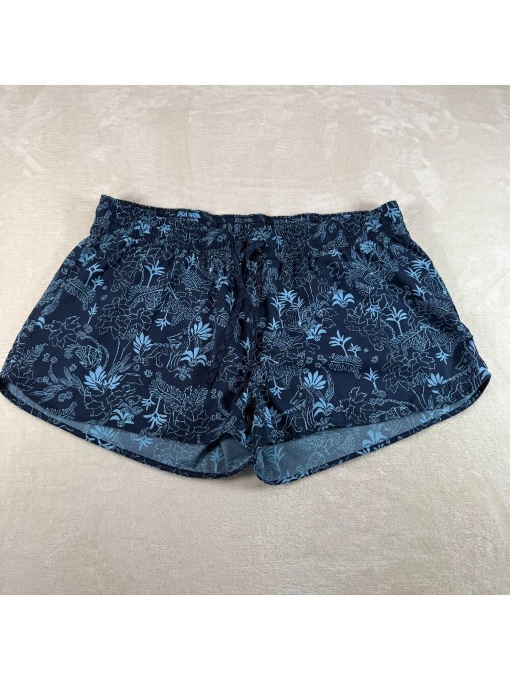 Patagonia Womens XL Stretch Planing Micro Shorts Blue Tropical Board Shorts Swim